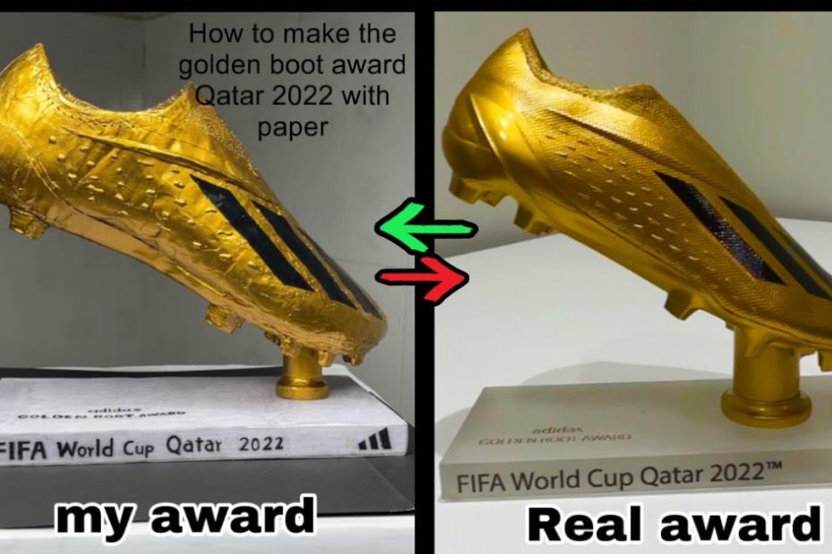 How to make Mbappe Golden Boot Winner Fifa World Cup Qatar 2022 make it with paper easy #goldenboot