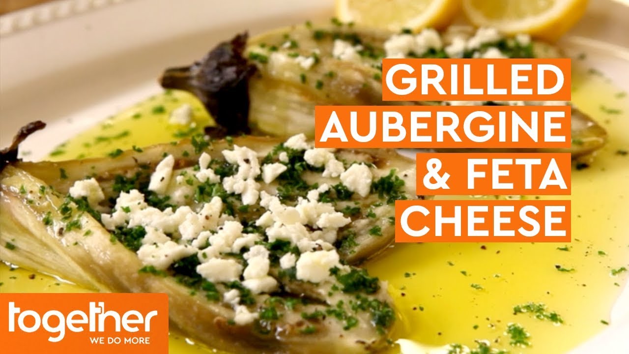 How to Make Grilled Aubergine with Feta Cheese | The Good Cook