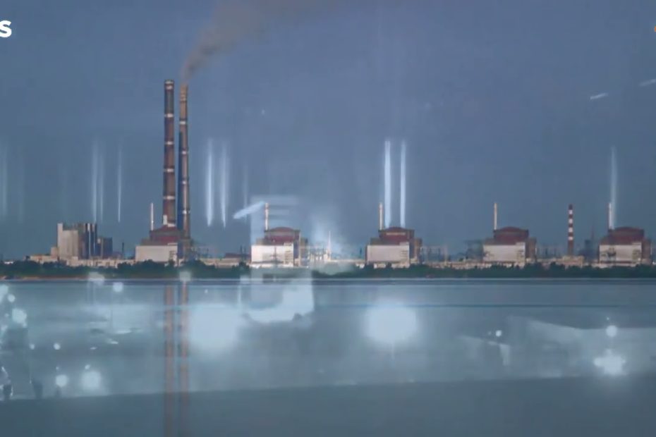 Ingezoomd  kerncentrale Zaporizja grootste van Europa, belangrijk strategisch doel voor Rusland