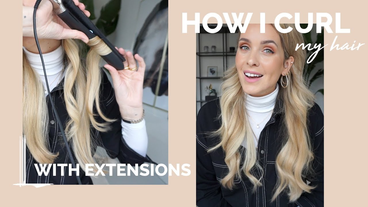 HOW I CURL MY HAIR (WITH EXTENSIONS) | MODEROSA