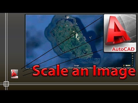 Autocad - How to Scale an image to its real size (Easy!)