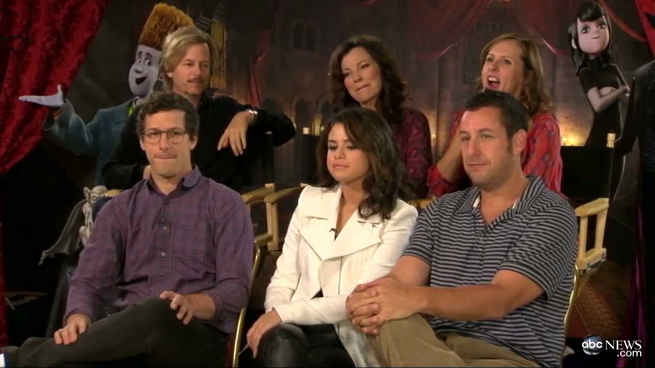 Selena Gomez, Adam Sandler, Andy Samberg, David Spade, Molly Shannon On  'Hotel Translylvania' - Youtube