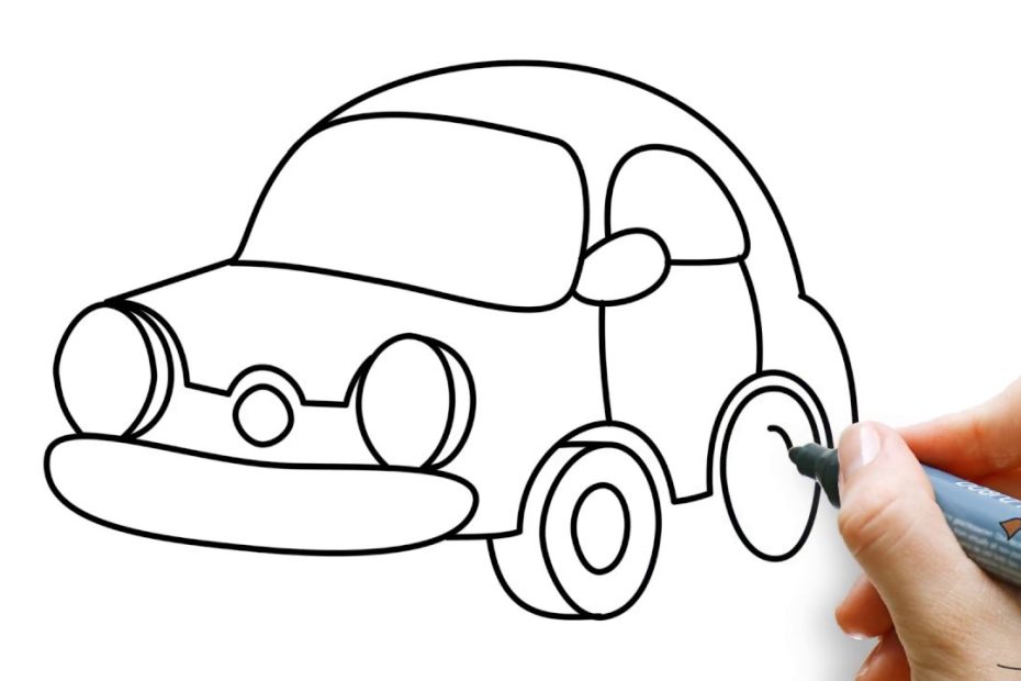 Leer Om Een Auto Te Tekenen Voor Kinderen! - Youtube