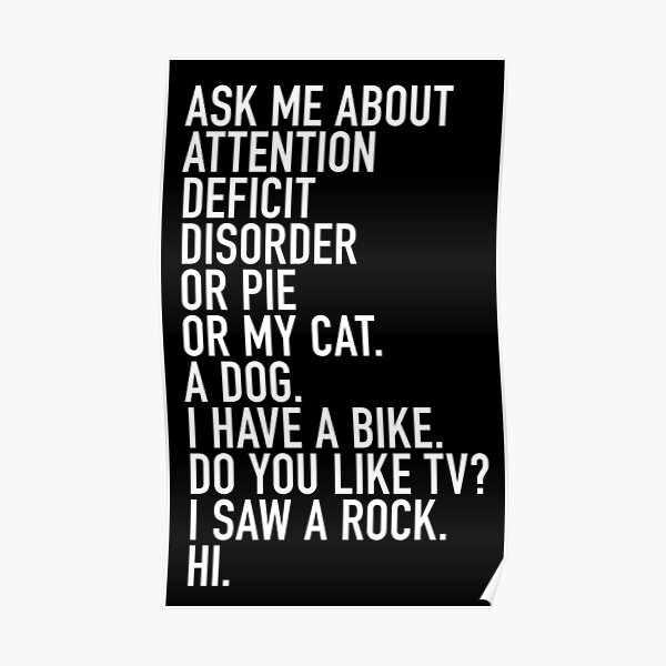 Funny Adhd Quote Ask Me About My Attention Deficit Disorder